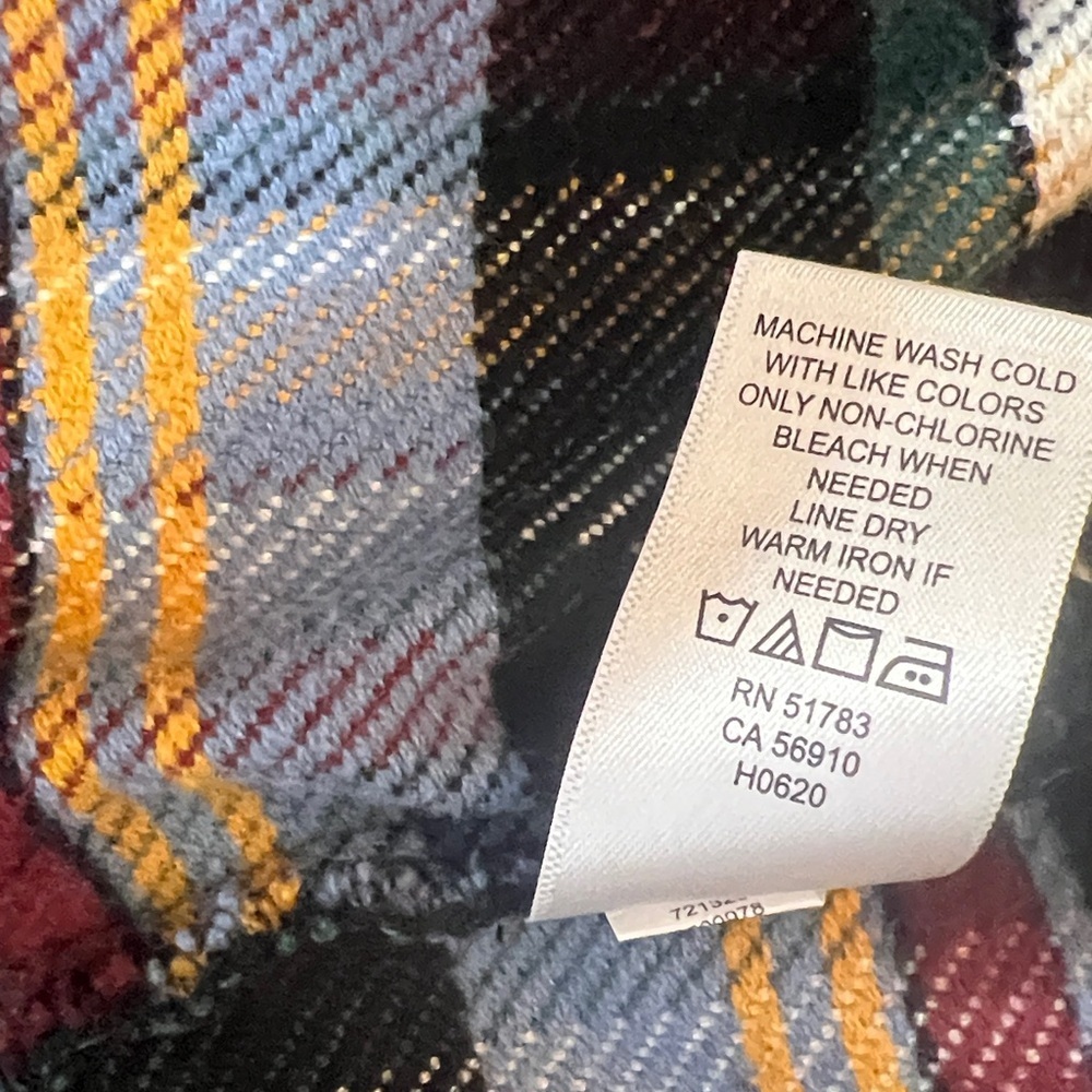 Womens Multicolor Plaid shacket - Picture 8 of 8